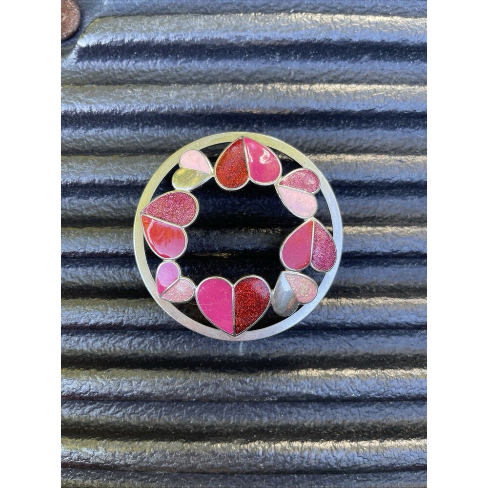 Yankee Candle Valentine Hearts illuma Lid Topper Red Silver Pink